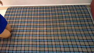 Latika Is Alone in the Room and Her Step Brother Is with His Big Bull.