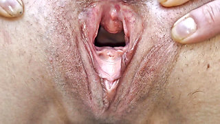 Outdoor Naked, Gaping My Pussy in Close up and Pissing