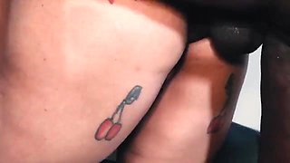 Curvy cougar coquette thrilling interracial clip