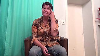 Natasha's exciting cougar audition for some deep throat action