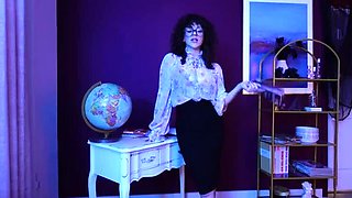 Hot Teacher Vampire Seduces Student - Big Tits MILF Fucking in Halloween Role Play