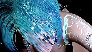 Sex Robot Fucked in the Bus POV