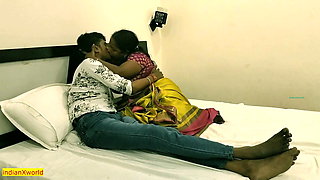 Indian husband fucking wife sister with dirty taking but he caught by wife!