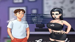 Summertime innocent doll Misskitty2k gets inked in this animated adventure