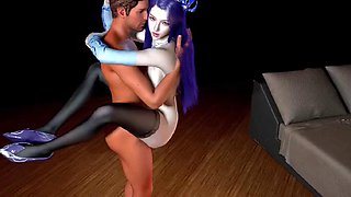 3D big boobs slut wearing sexy lingerie cheating with big dick