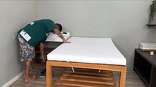 Sexy Curvy Buxom Latina Masseuse Turns The Massage Session Into Wild Sex With the Happy End