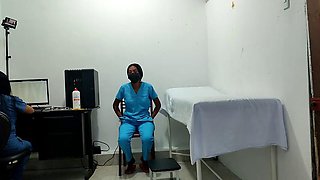 IT HAPPENED AT THE CLINIC!! A FEMALE DOCTOR AND NURSE SEDUCE A PATIENT. THEY FUCK HIM ON THE STRETCHER