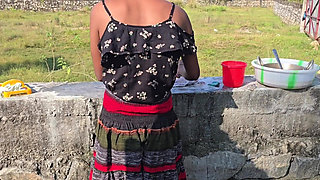 Bathing Porn Video with My Wife White Bra Pink Panty