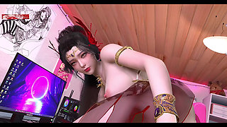 Streamer Bigboob Temptress of the Cyber Realm - 3D Animation Hentai