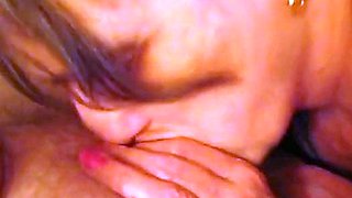 Granny's Dirty Talk and Cum Swallowing