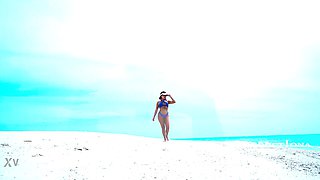 On the beach with Marina Gold