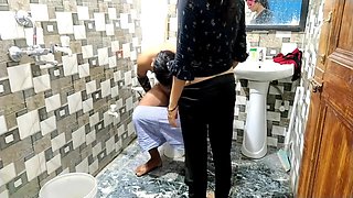 Step Brother And Step Sister Fucking In The Toilet