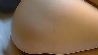 Sweet Hana Japanese Laying on the Bed Fuck Her Small Hairy Pussy by Dildo