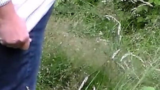 Jen Is Peeing on a Field