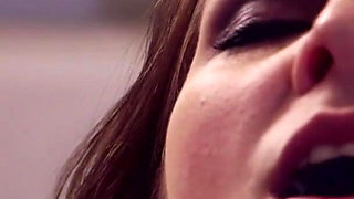 Sensual fingering on the table