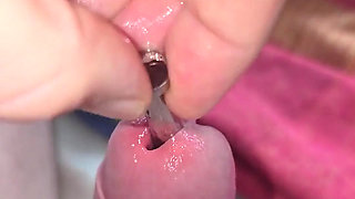 8mm Cock Plug with a Big Thick Creamy Cum Shot Enjoy My Hornies