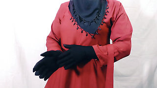 Indian beautiful hijabi muslim couple thirsty for fuck
