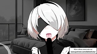 Spanish JOI ASMR with 2B. I need cum master, use me very hard without stopping.