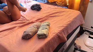 I caught my stepsister masturbating and rushed to put my finger onto her clitoris