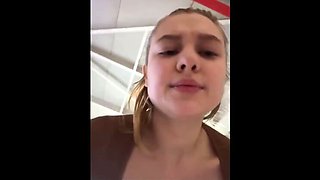 Juicy BBW Public Masturbation & Gym Fuck - Shaved Teen Pussy Closeup