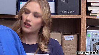 Shoplifter Kasey Miller makes LP officers penis better