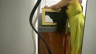 Indian Maid Aunty Fucked Hard While Cleaning - Big Tits & Tight Pussy