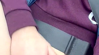 Masturbate in Car During Drive
