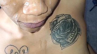 Ebony Starr Facial Compilation