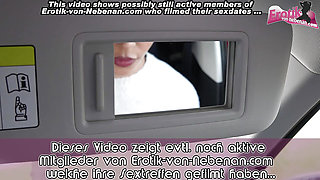 German ebony amateur teen having public sex