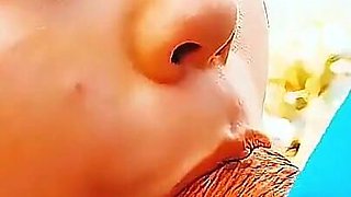 Moroccan Girl Sucks Her Lover's Cock in the Open Air Forest and He Ejaculates Inside Her Mouth and She Swallows His Semen