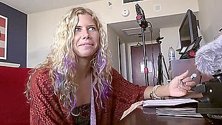 Hippie Ashlyn tries porn for first time