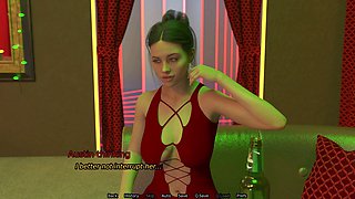Evelyn dances with a stranger at the bar in the idolized marriage saga