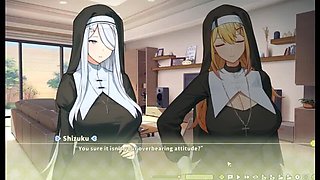 Summer Clover Hentai Game Ep.1 - Huge Dick Gets Him Fired! Busty Anime Sex