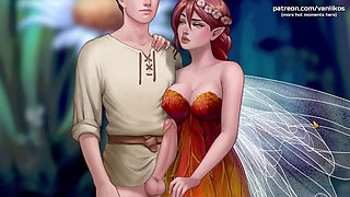 Legendary redhead fairy with big boobs gets a massive creampie