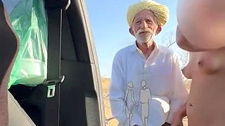 Jaisalmer Rajasthan Completely Naked Girl With Old Man