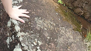 POV - Yummy Blowjob and an Amazing View... but I Was Scared to Death of Someone Passing by Hehe Outdoors