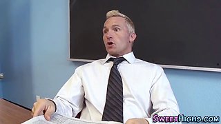 Fuzzy teen ginger jizz