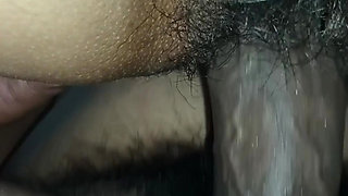 Doggy close up view on her pussy