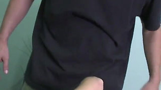 Busty blonde bitch gets fucked by her masseur