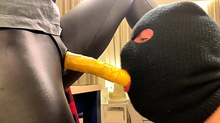 Naughty blonde femdom fetish hottie rams ass with strapon