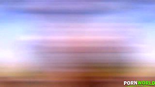 Sunny Sexual Satisfaction: Busty Blonde Masturbates By The Pool