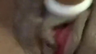 Stimulating My Big Clit with Vibrator Amazing Intense Squirting Moaning Orgasms