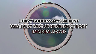 Alyssia Kent's Feet Stroke Dean Van Damme's Cock While He Watches Her Cum!