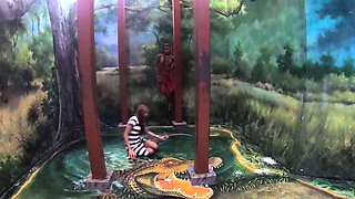 Big ass Thai GF museum visit and fuck