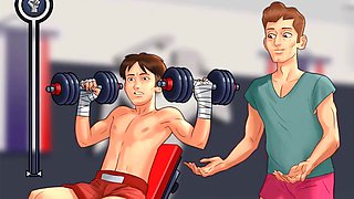 Summertime, cartoon fantasy, anime sex cartoon