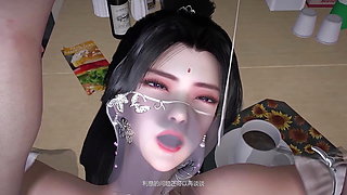 3D Japanese cosplay slut got fucked by a big old dick