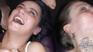 These Stunning UK Babes Are Queens in the Gangbang Fuck