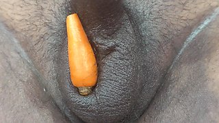 Horny Bhabhiji Enjoying Her Brother in Law Dick with Carrot