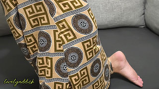 Asian Woman Waiting for Her Boy Friend to Come Home