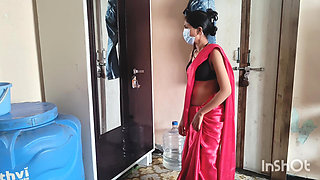 Desi Bhabhi Changing Clothes in Front of Devar.